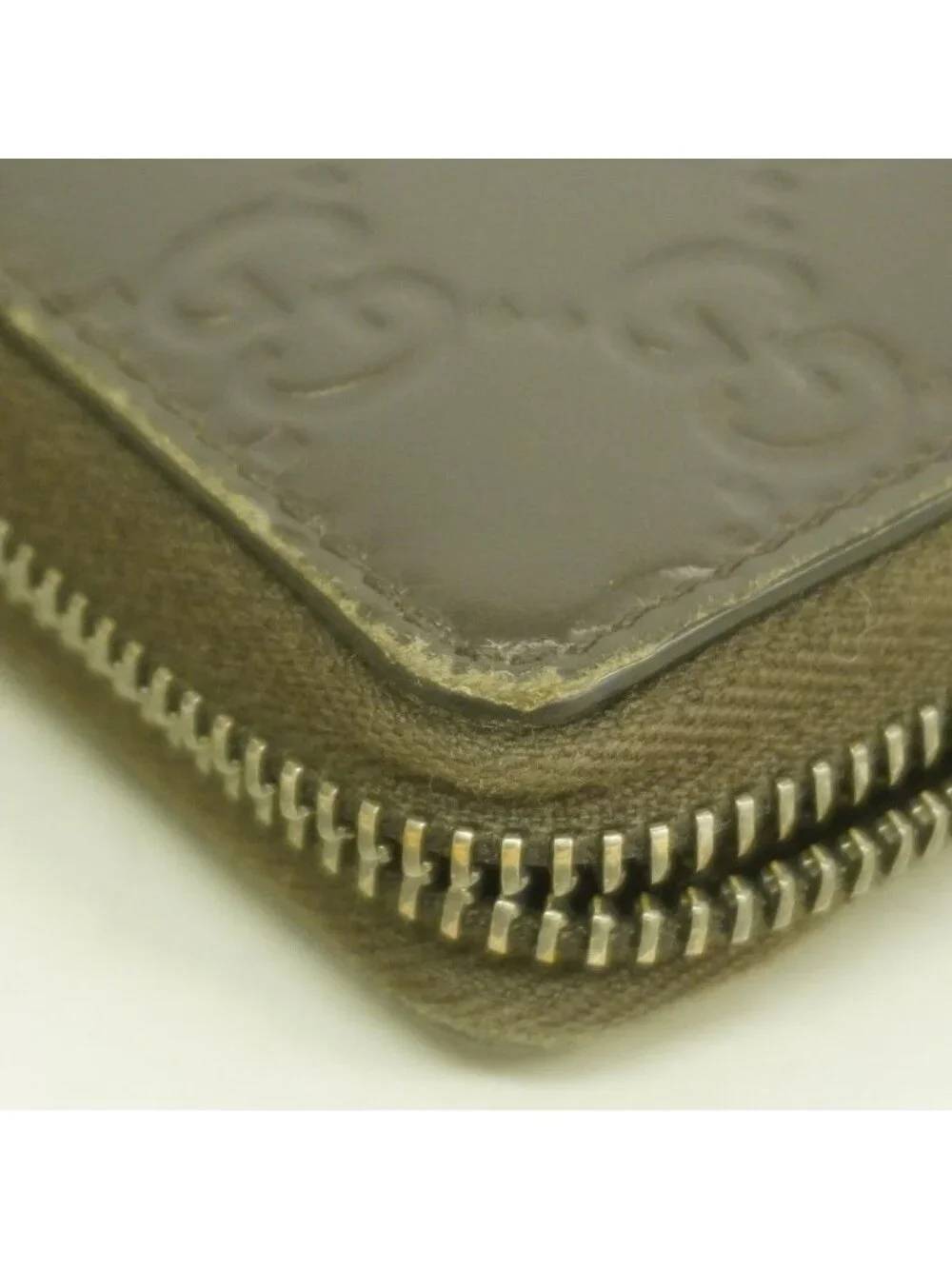 Gucci Wallet Guccissima Leather Brown Silver - Picture 5 of 8